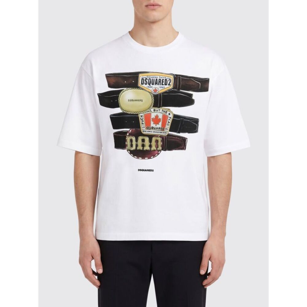 Dsquared2 Men Dsquared2 Cotton T-Shirt With Logo